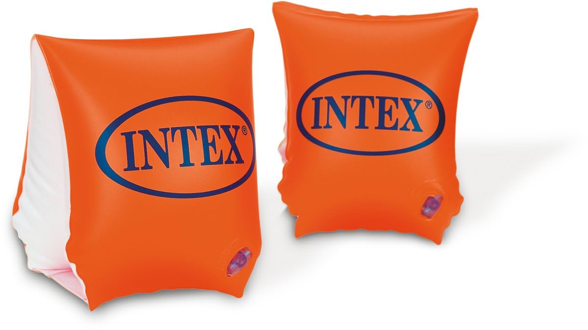 Intex Deluxe Bambini Gonfiabile Nuoto Braccio Fasce. 3 Anni - 12 Anni - Arancione - arancione, Arancione, 3-6 anni