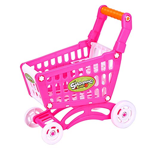 Gbell Shopping Carts Push Educayional Toys for Kids,Toddler Boys Girls 3-8 Year Old, Pink Blue (Pink)