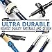 Equipeak Nordic Walking Poles for Women & Men - Aluminum Foldable Hiking Poles with Cork & Eva Handle Grip for Balance Support, Collapsible Walking Sticks for Travel, Adjustable Folding Trekking Pole
