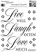 RoomMates Live Well, Love Often, Love Much, Peel and Stick Wall Decal Quote