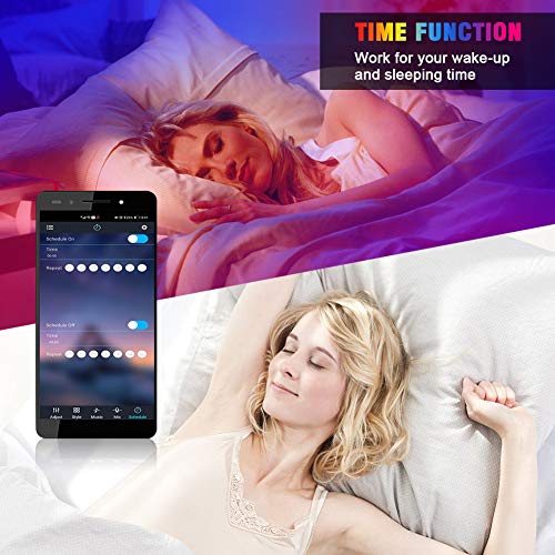 Led Strip Lights 65.6ft (2 Rolls of 32.8ft) 360 Lamp Beads Smart Light Strips with App Control RGB Led Lights for Bedroom，Music Sync Color Changing Lights for Room Party