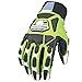 Youngstown Gloves Cut Resistant Titan XT Vibration & Impact Dampening Work Gloves For Men - Kevlar Lined, Puncture Resistant- Lime Green, X-Large