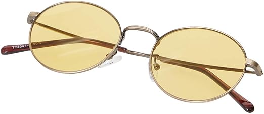 Amazon 伊達メガネ サングラス メンズ レディース ボストン メガネ 眼鏡 めがね おしゃれ Uvカット 伊達眼鏡 だてめがね 薄い色 カラーレンズ 黒縁 クリア 丸メガネ 丸めがね 丸眼鏡 丸型 Improves イエロー ｆｒｅｅ サイズ サングラス 通販