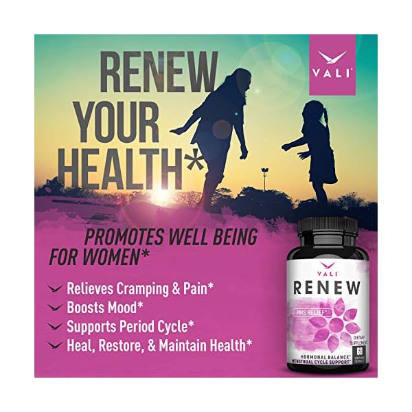 VALI Renew PMS Relief Supplement. Women’s Menstrual Cycle Support