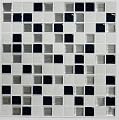 RoomMates Black & White Mosaic Peel and Stick Tile Backsplash, 4-pack 10.5" X 10.5"