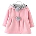 Urtrend Baby Girl's Toddler Winter Coat Jacket Outerwear Ears Hoodie(Tag 6/70,Pink)