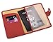 ZOPPEN Passport Holder Women, Passport Cover Travel Wallet Rfid Blocking Passport Wallet Cover Case Travel Essentials Document Organizer, Scarlet Red