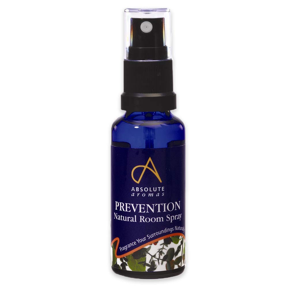Absolute Aromas Prevention Room Spray 30ml – Natural Mist Spray with Clove, Eucalyptus, Lemon and Tea Tree Essential Oils