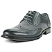 alpine swiss Zurich Men's Wing Tip Oxfords Two Tone Brogue Medallion Dress Shoes