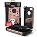 ZIZO Bolt Series for iPhone SE (2020) / iPhone 8 / iPhone 7 Case with Screen Protector Kickstand Holster Lanyard - Rose Gold & Black