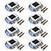 JACKYLED Solar Driveway Marker Lights 8-Pack - Outdoor IP68 Waterproof LED Bright Blue Step Lights for Pathway, Sidewalk, Boat Deck, Stair, Yard, Ground