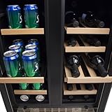 EdgeStar 24 Inch Built-In Wine and Beverage Cooler with French Doors