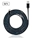 Type C Charger Cable, MIVINE 3 Pack 6Ft Nylon Braided USB C Reversible Connector Fast Charging Data Cable for Galaxy Note 8 S8 S8+ Oneplus 3T 5 5T Pixel 2 XL Nexus 6P 5X LG G6 G5 V20 Moto Z Play