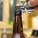 Police Officer Gift - Thin Blue Line Flag Skull Bottle Opener Keychain - Honoring Law Enforcement - Gift Idea for Cop