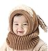TAORE Baby Girls Boys Winter Hat Scarf Earflap Hood Scarves Skull Caps (Khaki)
