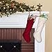 LimBridge Christmas Stockings, 2 Pack 15 inches Mid-Size Classic Knit Knitted Xmas Rustic Personalized Stocking Decorations for Family Holiday Season Decor