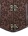 Shaperdiva Women's Steampunk Underbust Corset Waist Cincher Gothic Bustier Top (XXL/Waist:33-35inch US Size:13-15, Brown)