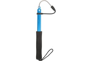 PAMINGONO Telescopic Fish Gaff with Rubber Grip and Portable Design for Sea and Ice Fishing Trips