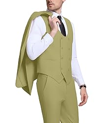 Men's Suits 3 Piece Slim Fit Double Breasted Tuxedo