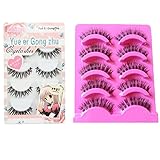 Buytra 10 Pairs Long Thick Cross Fake Eye Lash False Eyelashes Extension Makeup