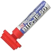 Kuretake Zig Posterman Biggie Marker - 5 cm, Red