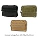 MOLLE Pouches - Compact Water-resistant Multi-purpose Tactical EDC Utility Gadget Gear Hanging waist Bags (Black+Black- L 7.8