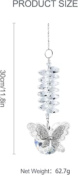 SNSYGN Butterfly Crystal Sun Catcher for Window, Home & Garden Decor view 4