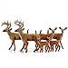 White-Tailed Deer Family Figurines (6-Figure Set); 2 Bucks, 2 Does, 2 Fawns 2 to 4” Tall