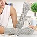 2 Pair Women's Hand Crochet Winter Warm Fingerless Arm Warmers Gloves