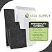 Seal Supply 4 Pack of Idylis B Carbon Activated Pre Filters Machine Precut Compatible with Following Idylis Purifier Models IAP-10-050, IAP-10-150, IAP-10-125