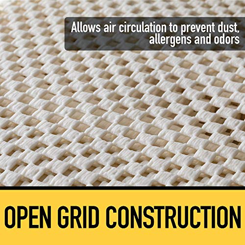 GRIP MASTER 2X Extra Thick Area Rug Cushioned Gripper Pad, 7 Feet x 10