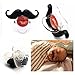 FLYPARTY 2Pcs Funny Teeth and Mustache Pacifier,Cute Gentleman Mustache Designed Baby Pacifiers for Soothe Your Newborn Baby, Infants,Toddlers
