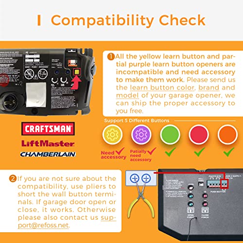 Refoss Smart Wi-fi Garage Door Opener with External Antenna, Upgrade