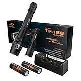 KANGORA High Powered Led Flashlight Tactical Kit with Extended Run-time, Rechargeable 18650 Battery, Ultra Bright, 5 Modes, Adjustable Focus Highest Lumens Camping Hiking Flashlights for Outdoor Sport