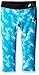 PUMA Little Girls' Athletic Capri Leggings, Blue Atoll, 4