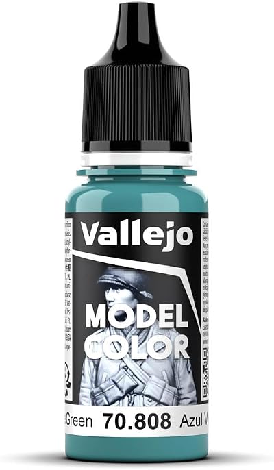 Vallejo Model Color Green Blue 18 ml Self-Leveling Acrylic Paint for Miniatures