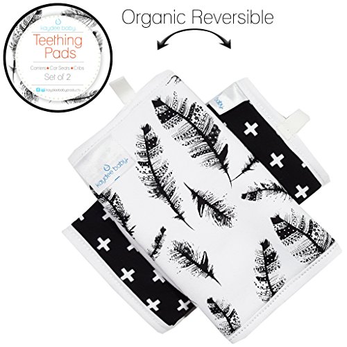 Kaydee Baby Organic Cotton Reversible Teething Chew Pads w/ Organic
Fleece Inner Lining for Baby Carriers for Girls and Boys - 2 Pack -
Variety of Options Available (Feathers) Kaydee Baby Organic Cotton Reversible Teething Chew Pads w/ Organic
Fleece Inner Lining for Baby Carriers for Girls and Boys - 2 Pack -
Variety of Options Available (Feathers)
