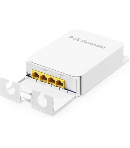 Amazon.com: Outdoor Gigabit PoE Passthrough Switch, 1 POE in 4 POE