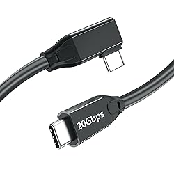 10FT USB C 3.2 Gen2x2 Cable 100W 20Gbps 90 Degree