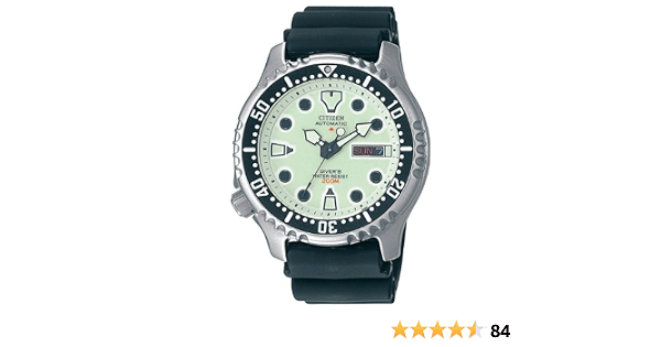 Citizen Promaster Diver 200 m automatisk NY0040-09W herrklocka,  Beige/Svart, Rem : Amazon.se: Mode