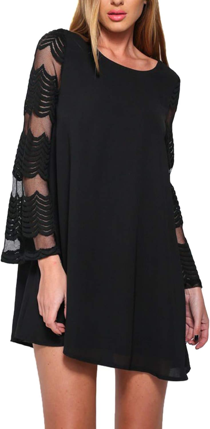 mesh tunic dress