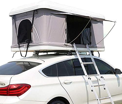 WANG2018 Roof Tent, ABS Hard Top Car Waterproof Sunscreen Hydraulic Semi-Automatic Camping Car Top Tent Moving Bed, Uv Protection For Desert, Snow Mountain Portable Cabin (Excluding Car)