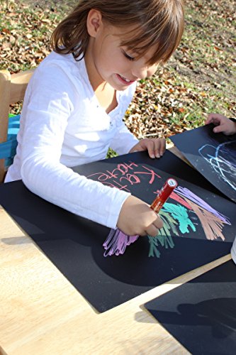Imagination Starters Reusable Washable 12" x 17" Flexi-mat Chalkboard Placemats- Draw, Color, Doodle - Set of 4 - Thumbnail 3
