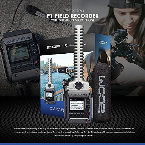 Zoom F1SP Field Recorder with Shotgun Microphone F1SP Package with