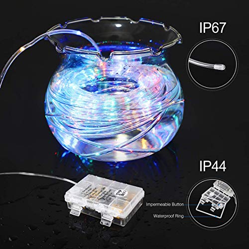 Led Rope Light Battery Operated String Light 40ft 120led Rgb Strip Light Rope Light 8 Modes Fairy Lights Dimmable Timer With Remote Control For Garden Christmas Camping Yulamp Led Rope Light Outdoor Rope Lights Tools