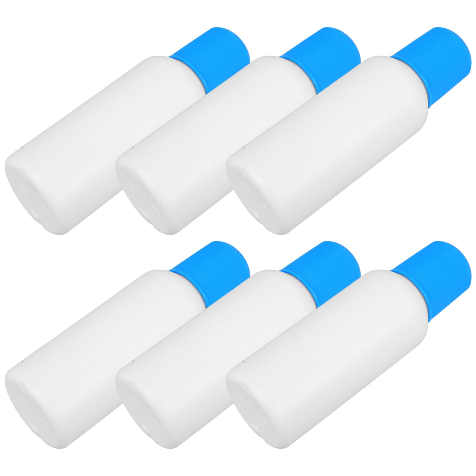 SOLUSTRE Pack of 6 Applicator Bottles Liquid Bottle Reusable Sponge Applicator Bottle Empty Container 100 ml