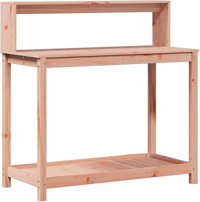 vidaXL Potting Table - 108x50 cm Solid Douglas Wood Garden Workbench