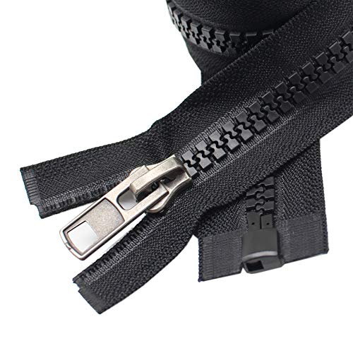 YaHoGa 2PCS 36 Inch Heavy Duty Separating Jacket Zippers For Sewing