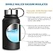 KINGSO 20 oz Insulated Water Bottle Wide Mouth BPA Free Travel Mug Double Walled Stainless Steel Sport Vacuum Flask for Hot and Cold Beverages
