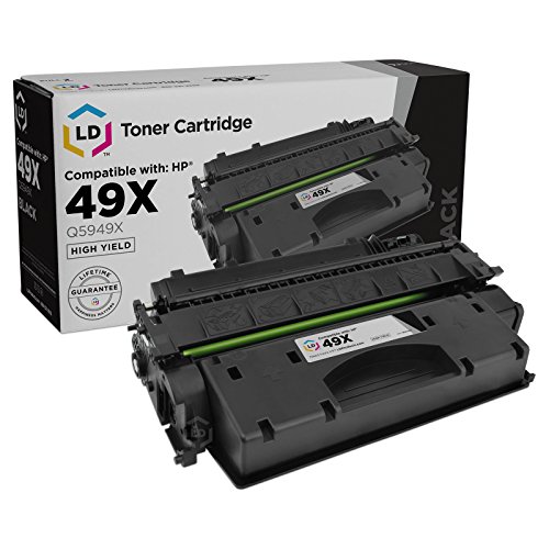 LD Compatible Toner Cartridge Replacement for HP 49X Q5949X High Yield (Black, 2-Pack)
